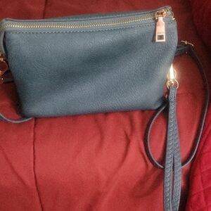 Elegant Teal Wristlet by Coach